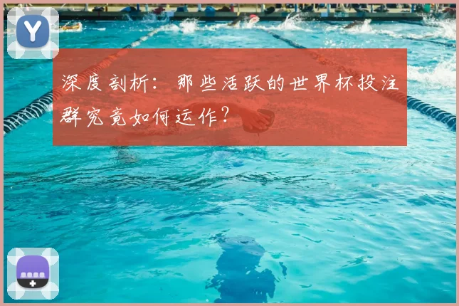 深度剖析:那些活跃的世界杯投注群究竟如何运作?